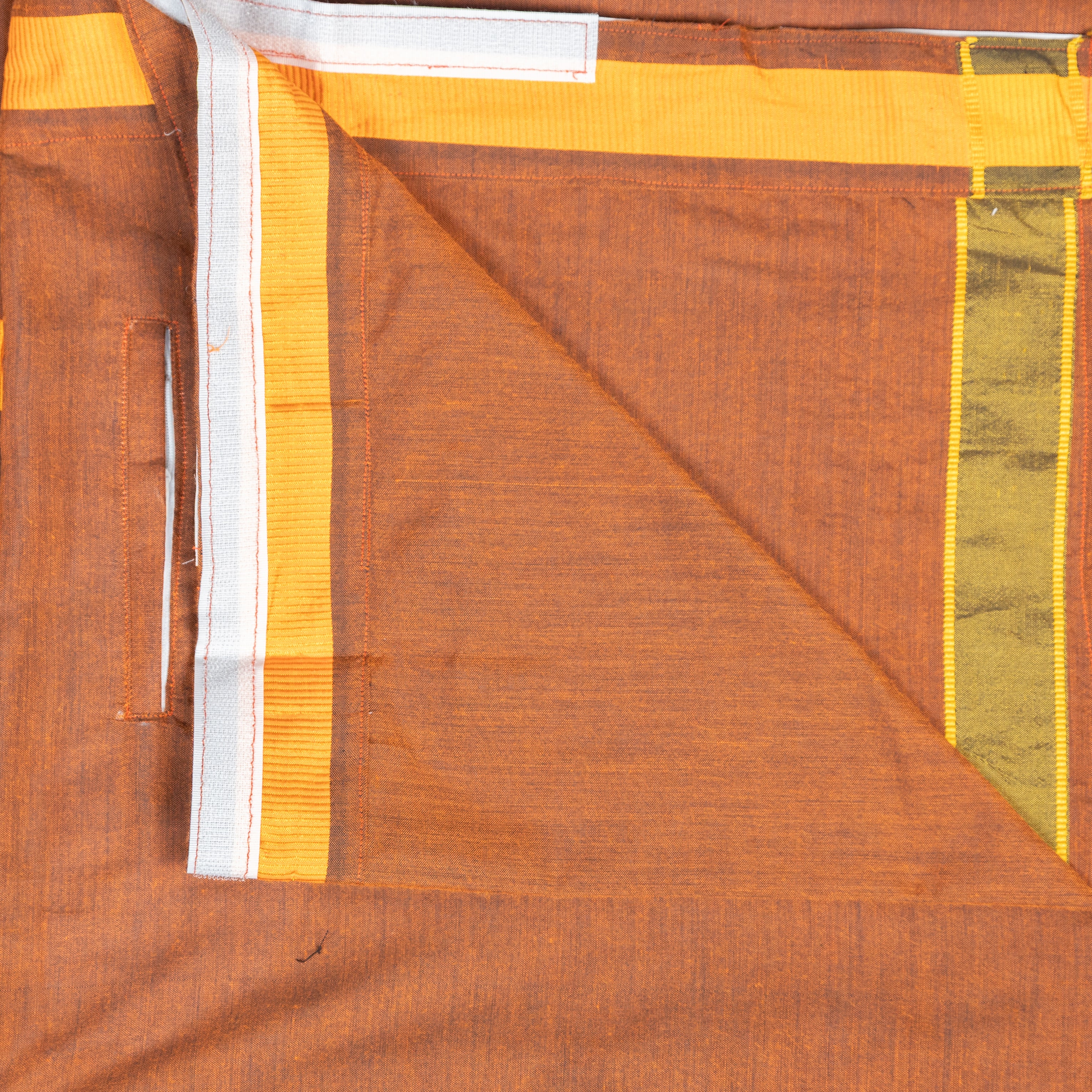 Kathakali Heritage Rust Brown Velcro Dhoti with Pocket