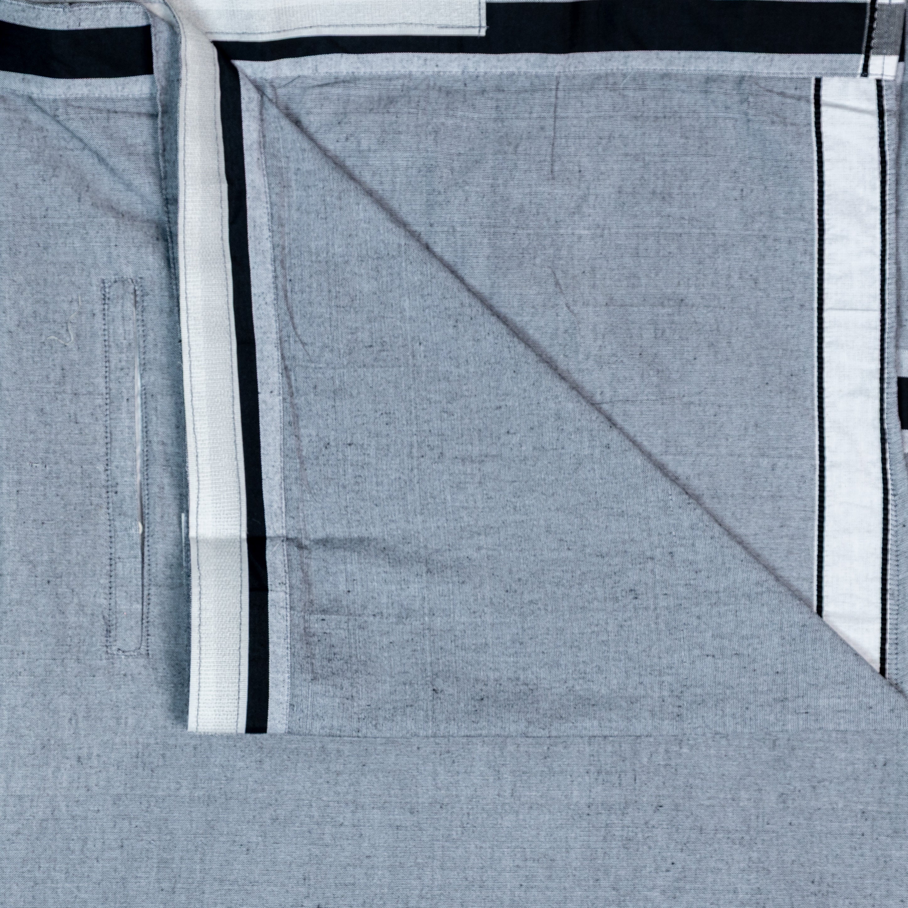 Silver Colour Dhoti for Men with Velcro & Pocket – Casual Comfort Veshti
