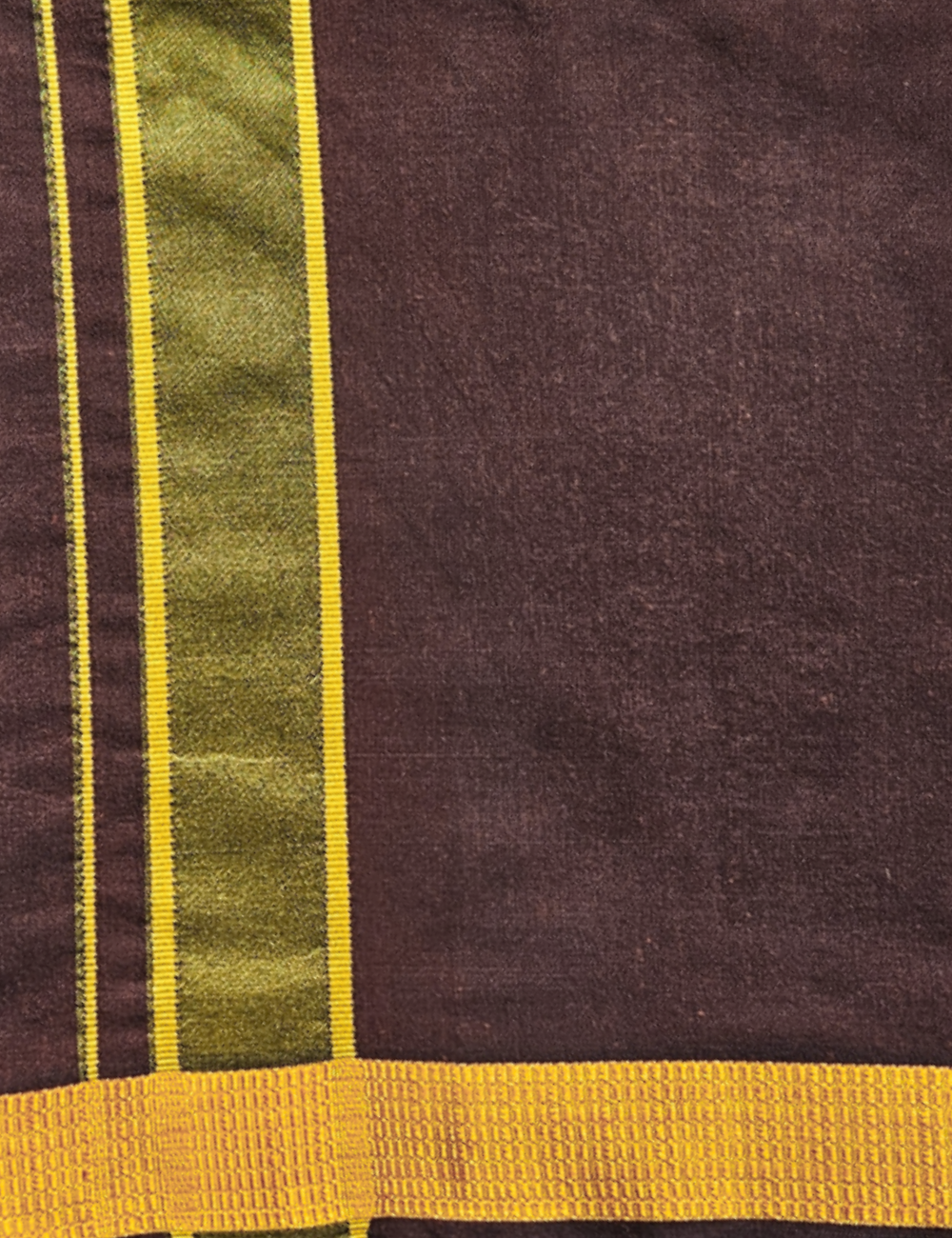 Deep Maroon & Whine Brown Cotton Blend Single Layer Dhoti Combo (Rajamanikkam Border) | Pack Of 2