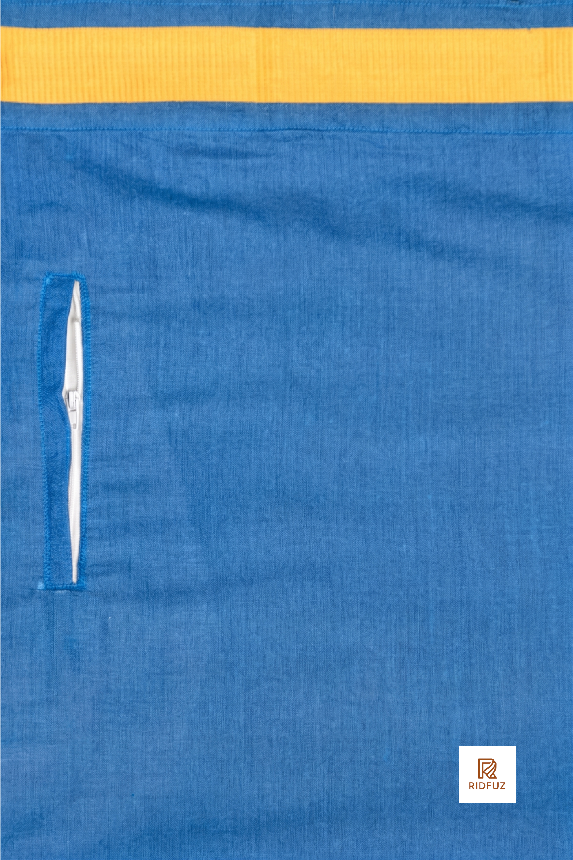 Royal Blue Colour Dhoti for Men with Velcro & Pocket – Fancy Border Comfort Wear