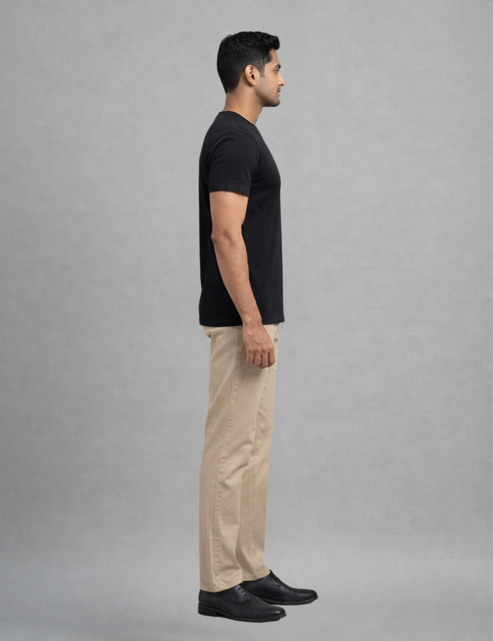Black Round-Neck T-Shirt 100% Cotton – Everyday Essential