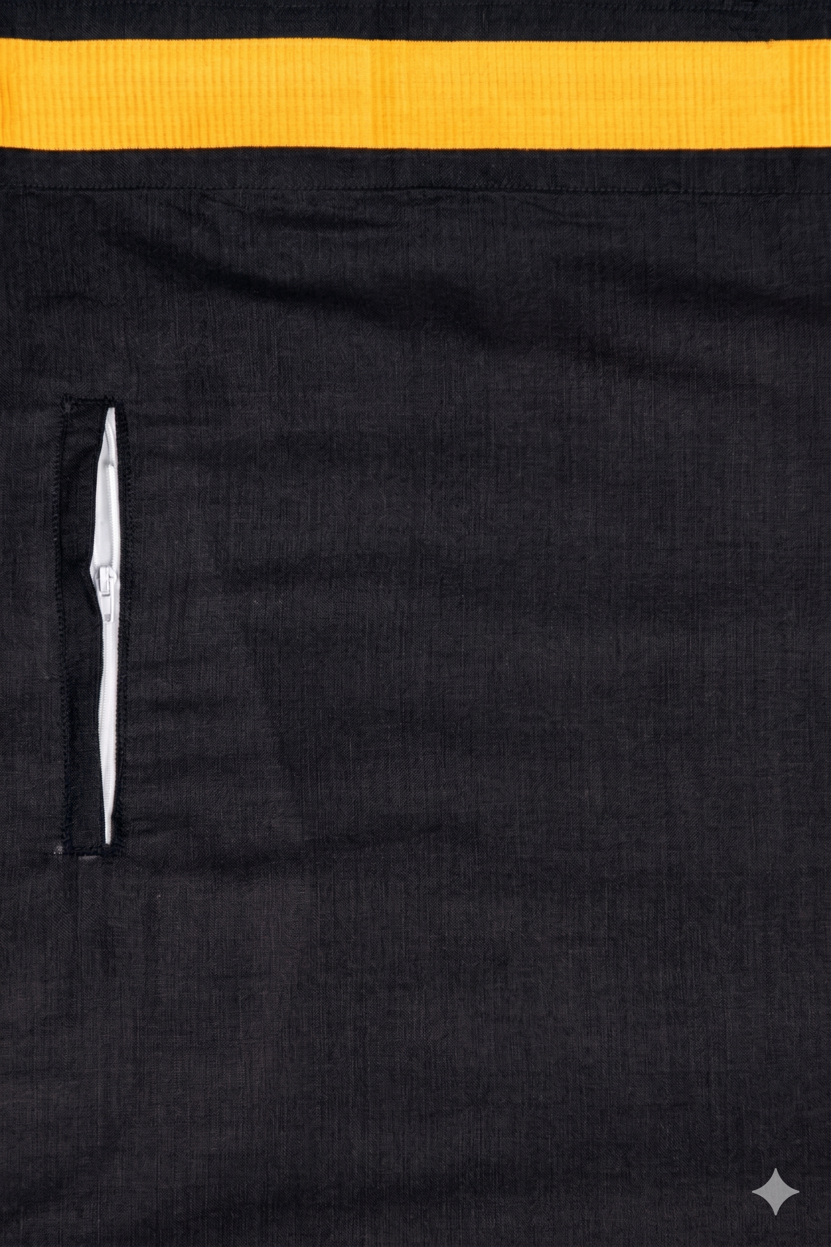 Black Colour Dhoti for Men with Velcro & Pocket – Fancy Border Comfort Wear