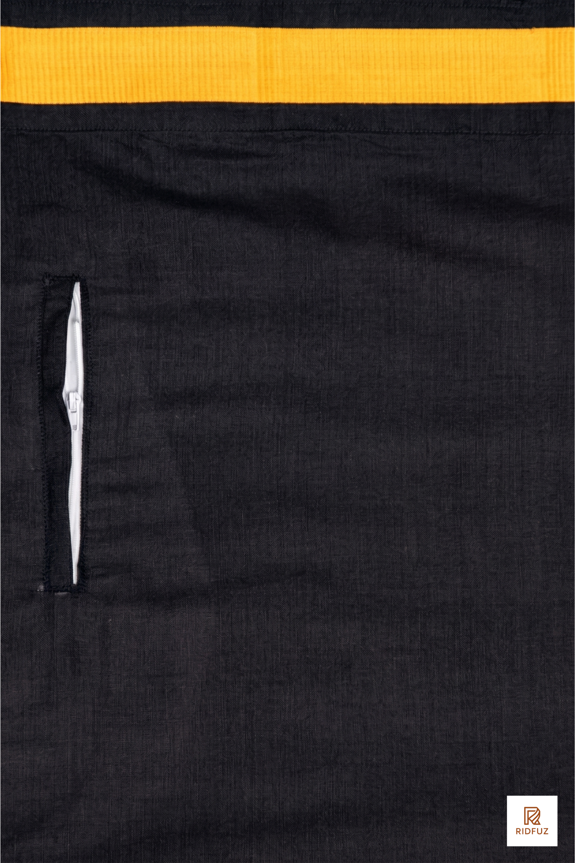 Black Fancy Border Velcro Dhoti