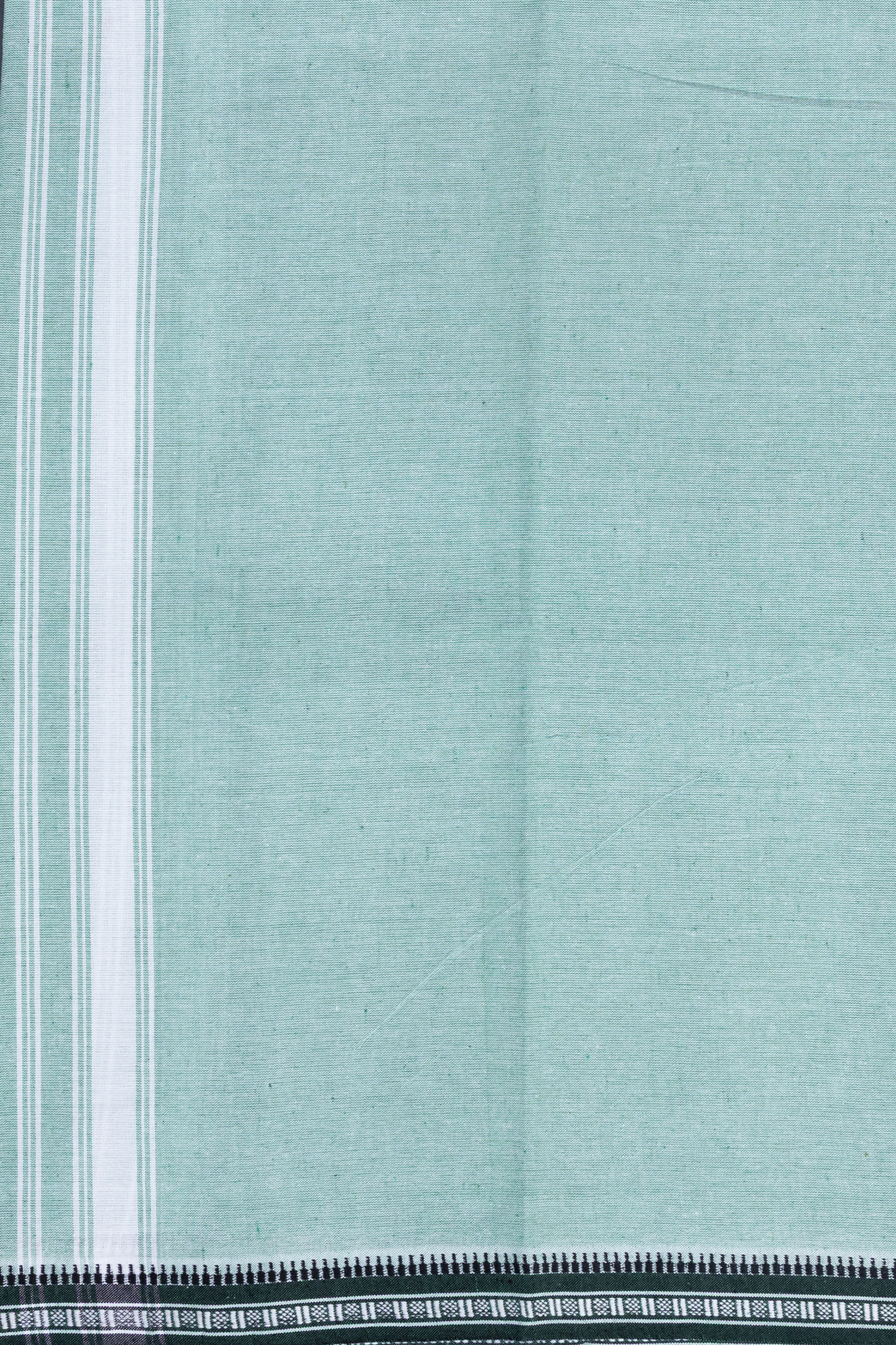 Navy Blue T-Shirt & Pista Green Cotton Dhoti Combo for Men | Thalapathy Border| Single Layer | Comfortable Dhoti Set