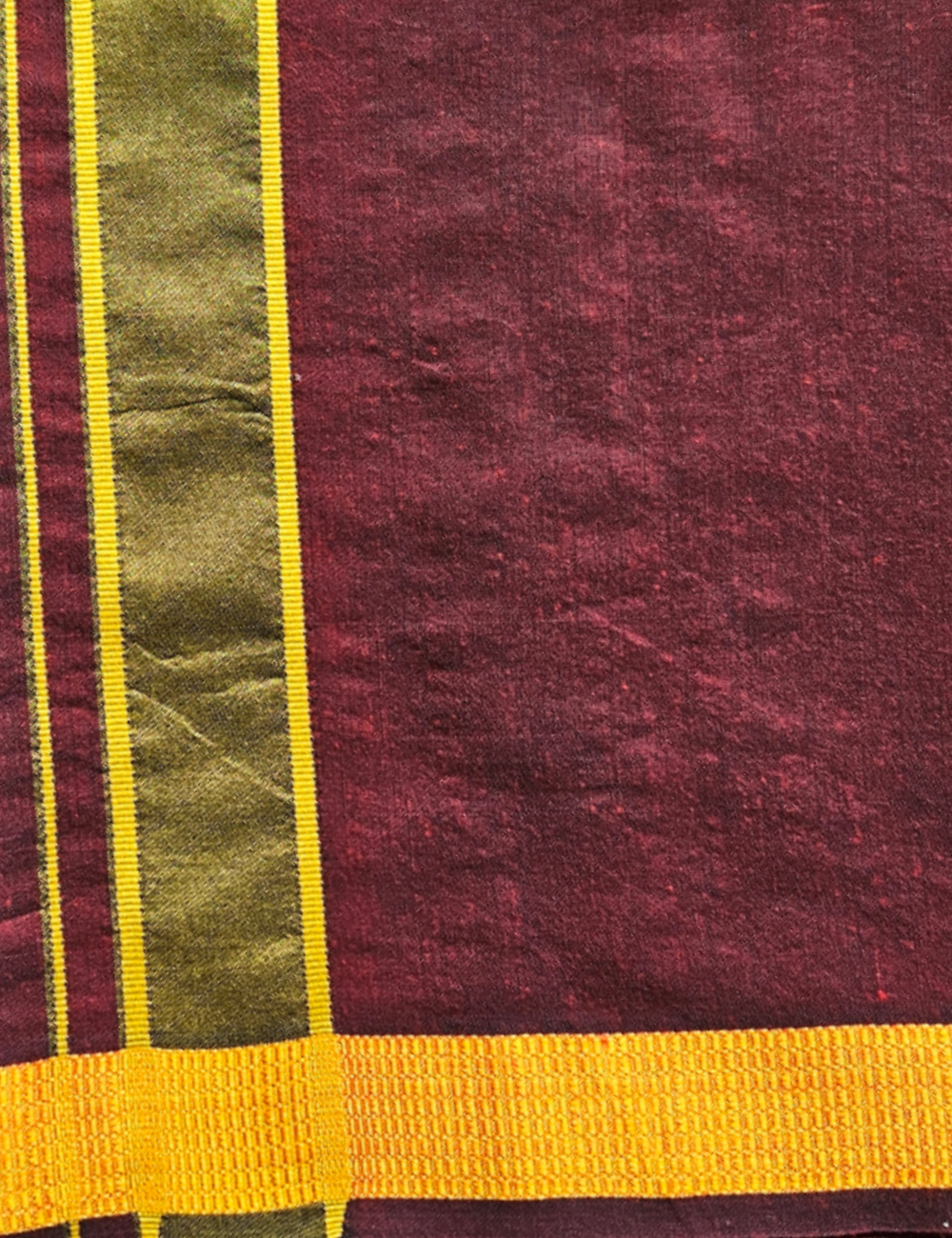 Royal Blue & Maroon Cotton Blend Single Layer Dhoti Combo (Rajamanikkam Border) | Pack Of 2