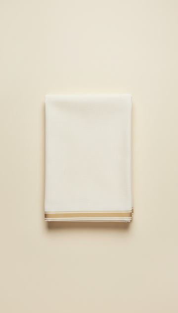 Ivory white classic cotton dhoti