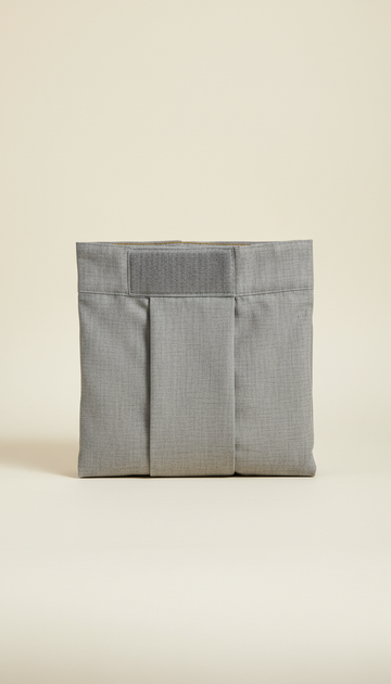 Modern velcro closure dhoti in stone grey